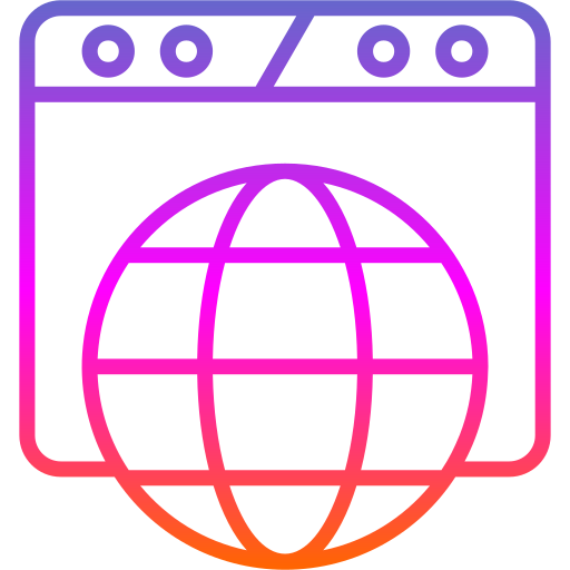 local na rede internet Generic gradient outline Ícone