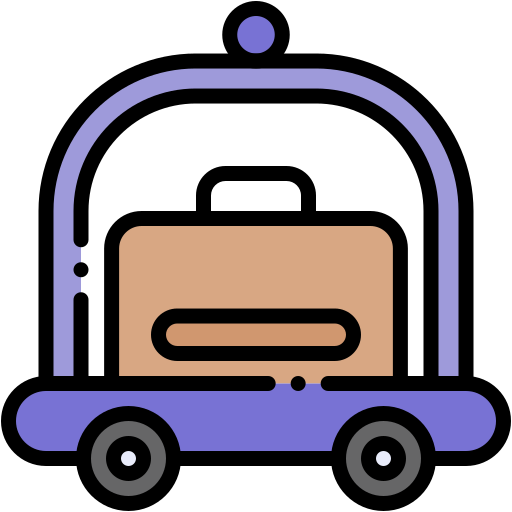 carrinho de bagagem Generic color lineal-color Ícone