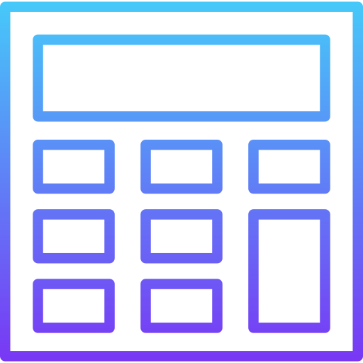 Калькулятор Generic gradient outline иконка