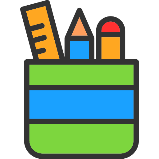 Pencil case Generic color lineal-color icon