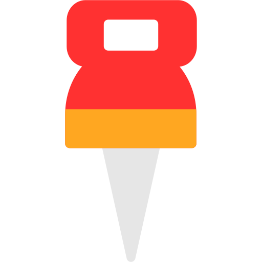 Push pin Generic color fill icon