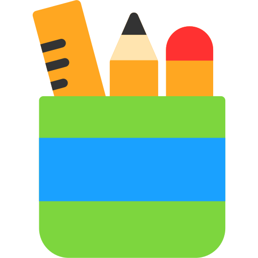 Pencil case Generic color fill icon