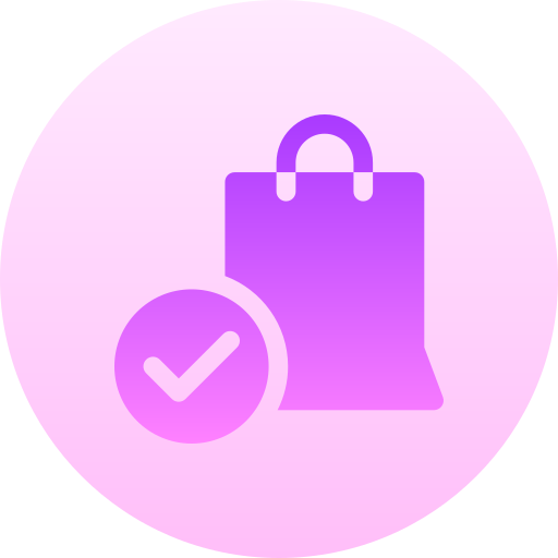ショッピングバッグ Basic Gradient Circular icon