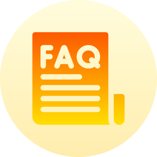 FAQ Basic Gradient Circular icon