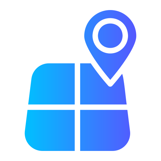 Map Point Afif Fudin Flat Gradient icon