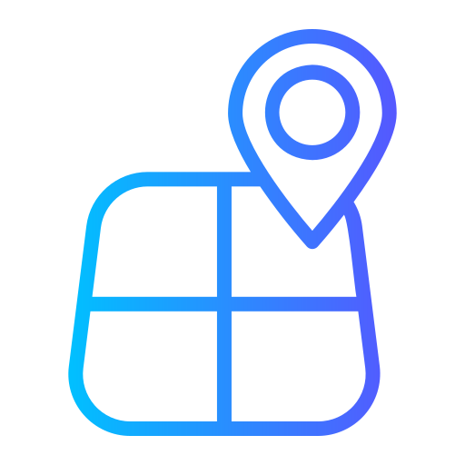 Map Point Generic gradient outline icon