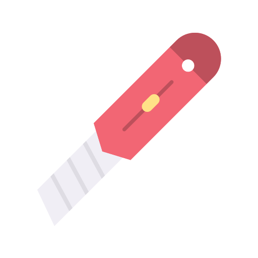 cuchillo de uso Generic color fill icono