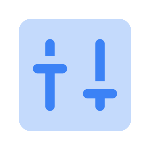 スライダー Generic Blue icon