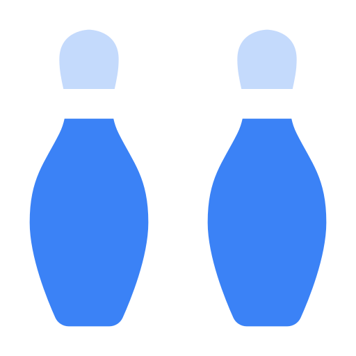Bowling pins Generic Blue icon