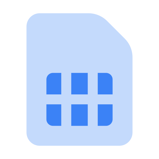 심 카드 Generic Blue icon