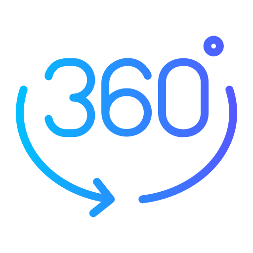 360 degrees Generic Gradient icon