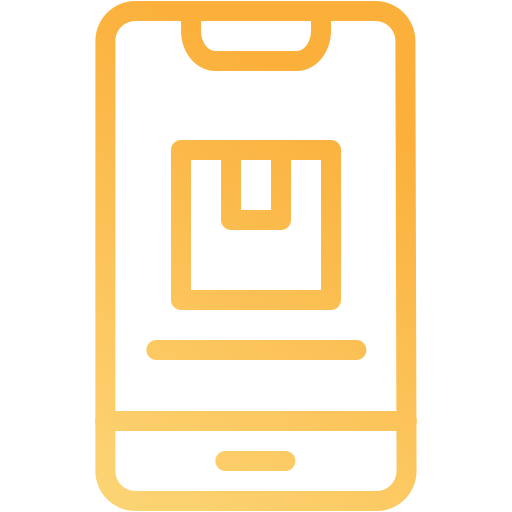 aplikacja mobilna Generic gradient outline ikona