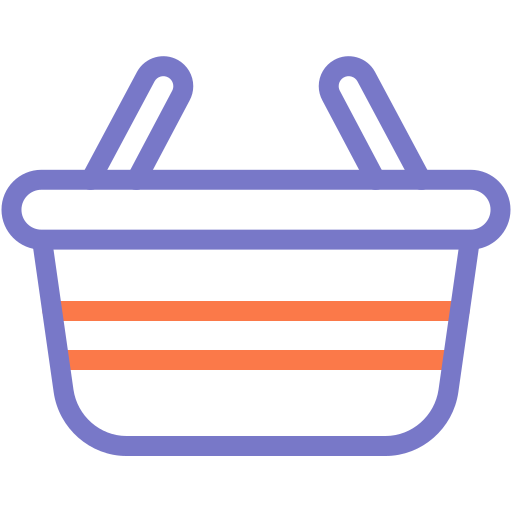 koszyk na zakupy Generic color outline ikona