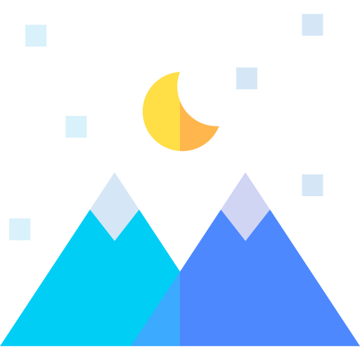 Night mode Basic Straight Flat icon