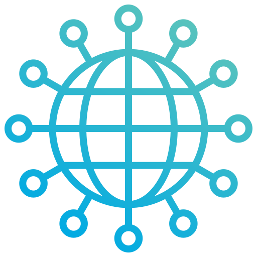 réseau mondial Generic gradient outline Icône