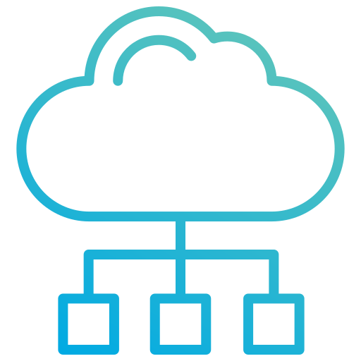 Cloud service Generic gradient outline icon