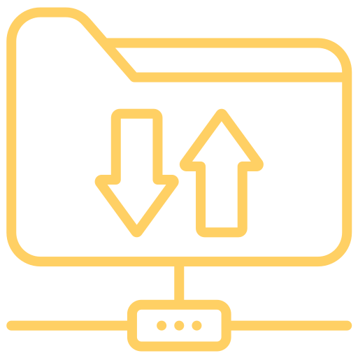 transferencia de datos Generic color outline icono