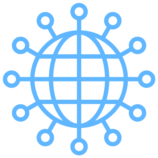 Глобальная сеть Generic color outline иконка