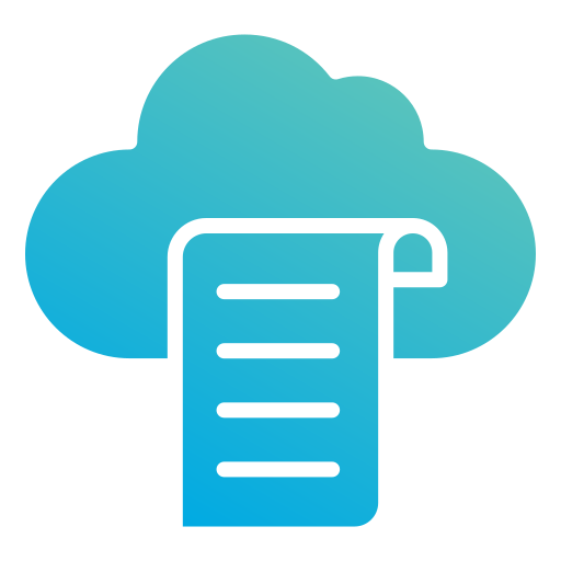 cloud-bibliotheek Generic gradient fill icoon