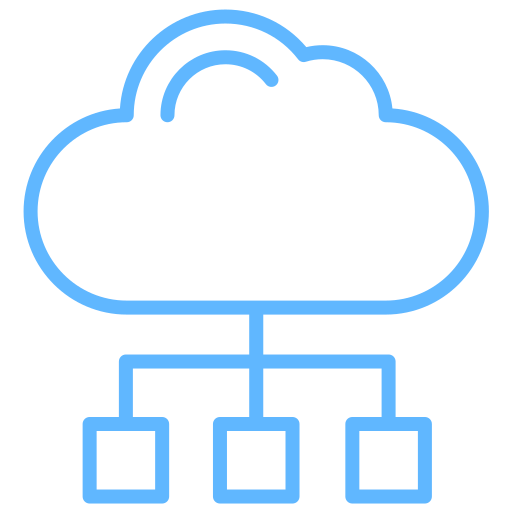 cloud service Generic color outline иконка