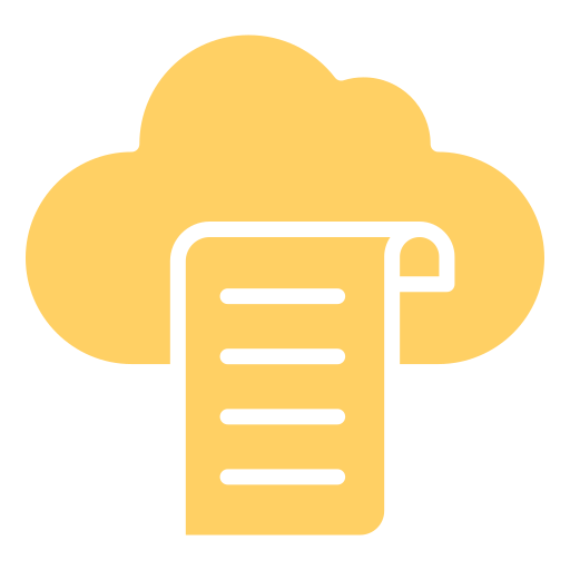 Cloud library Generic color fill icon