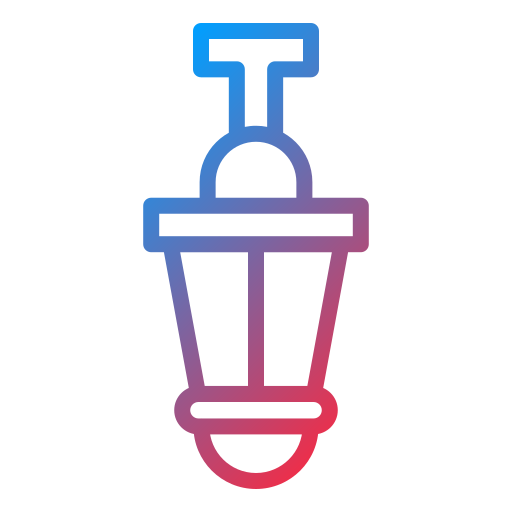 lámpara colgante Generic gradient outline icono