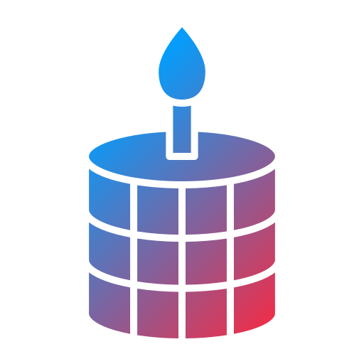 scented candle Generic gradient fill icon