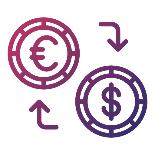 Currency Exchange Generic gradient outline icon
