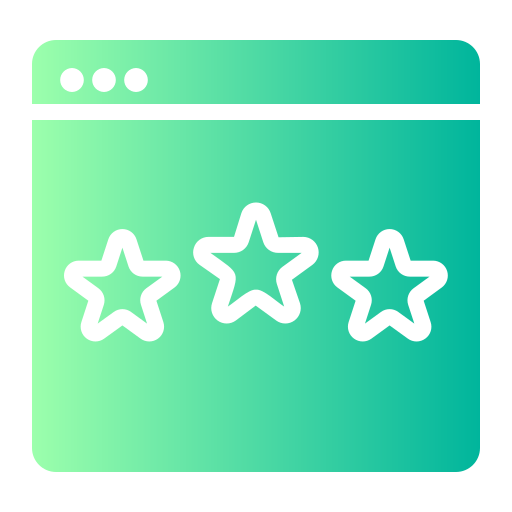 Web rating Generic gradient fill icon