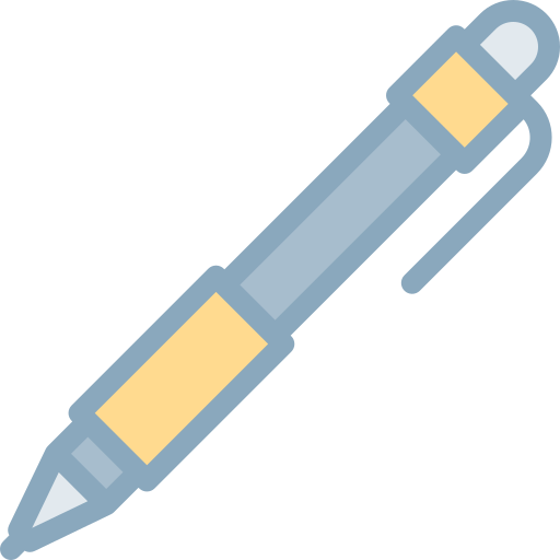 długopis Detailed color Lineal color ikona
