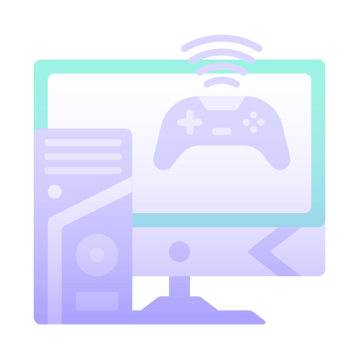komputer do gier Generic Flat Gradient ikona