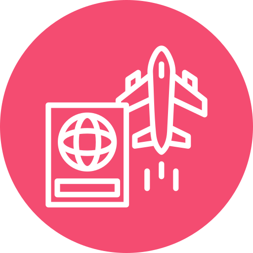 Airplane flight Generic color fill icon