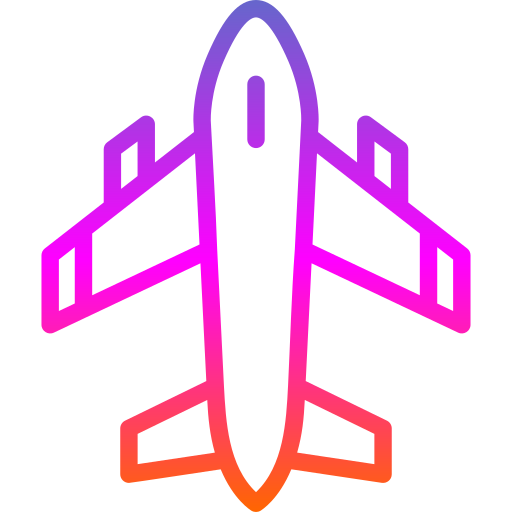 aereo Generic gradient outline icona