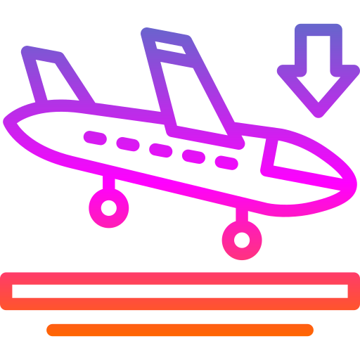 aterrizaje Generic gradient outline icono