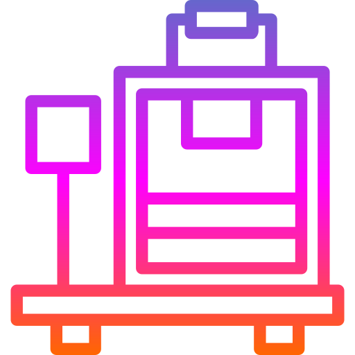 Luggage scale Generic gradient outline icon