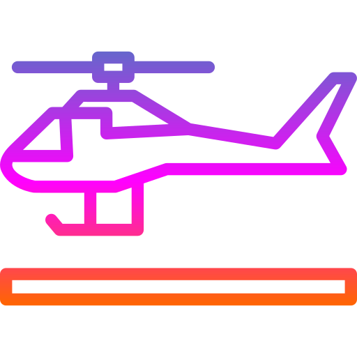 hélicoptère Generic gradient outline Icône