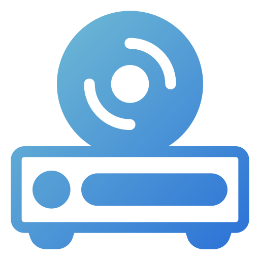 Dvd player Generic gradient fill icon