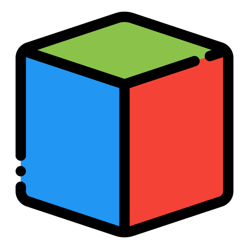 キューブ Generic color lineal-color icon
