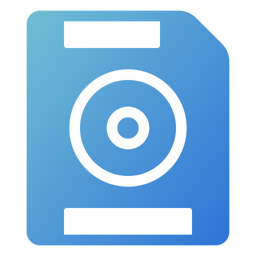 disquete Generic gradient fill icono