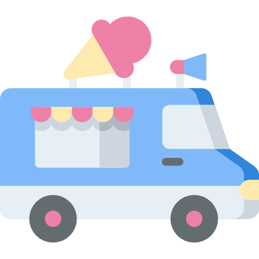 caminhão de sorvete Special Flat Ícone