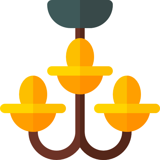 Chandelier Basic Rounded Flat icon