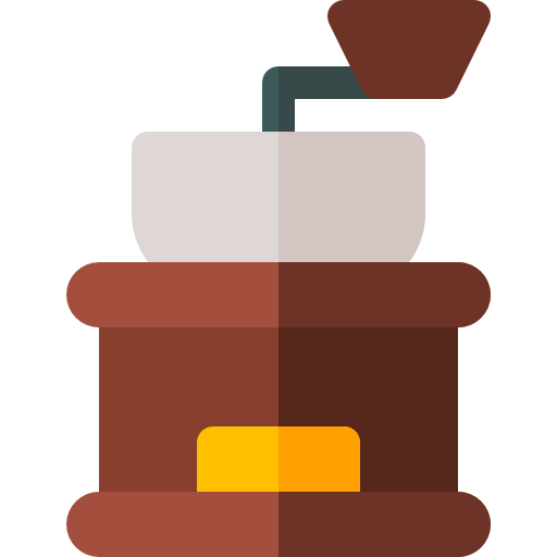 コーヒーミル Basic Rounded Flat icon