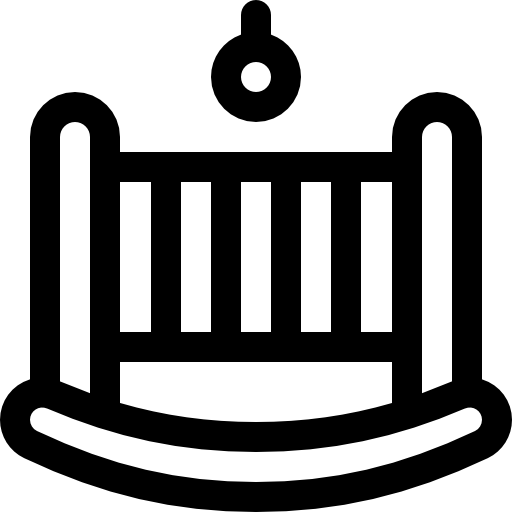 culla Basic Rounded Lineal icona