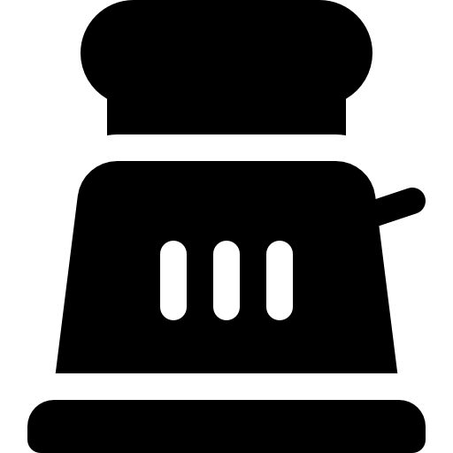 tostadora Basic Rounded Filled icono