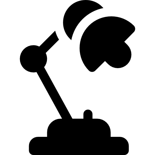 데스크 램프 Basic Rounded Filled icon