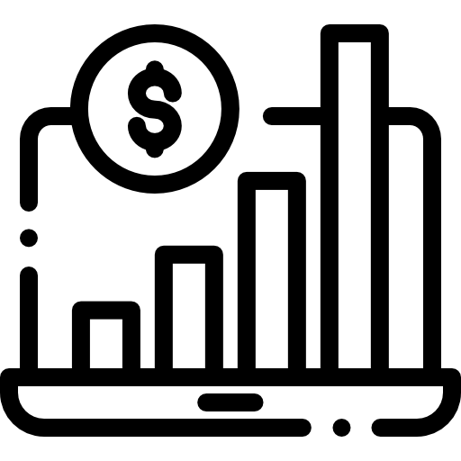 Гистограмма Detailed Rounded Lineal иконка