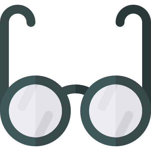 眼鏡 Basic Rounded Flat icon