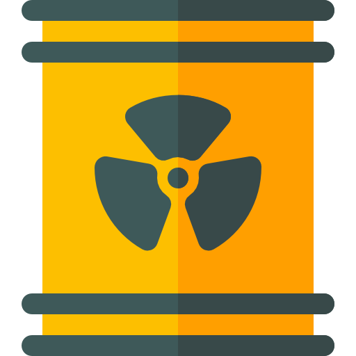 radioactief Basic Rounded Flat icoon
