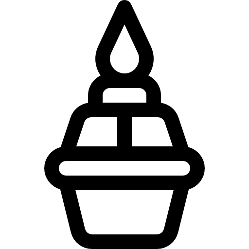 płomień Basic Rounded Lineal ikona