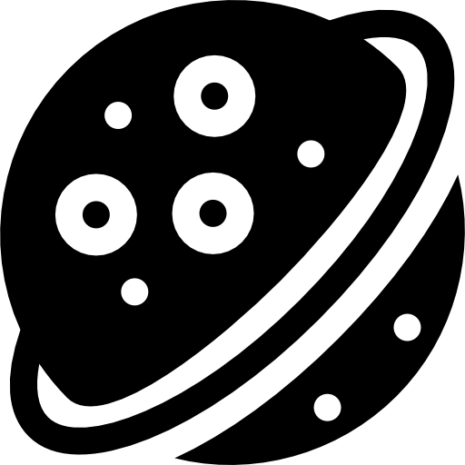 saturno Basic Rounded Filled icono
